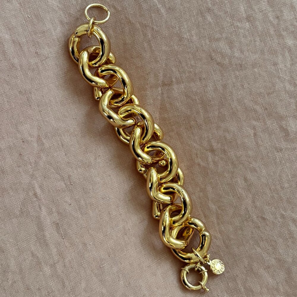 Never-Used Vintage JCrew Gold Chunky Chain Bracelet